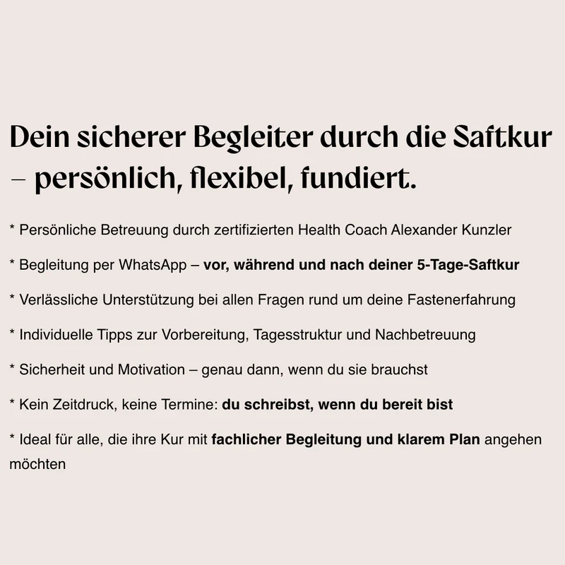 Persönliche Fastenbegleitung per WhatsApp – mit Alexander Kunzler