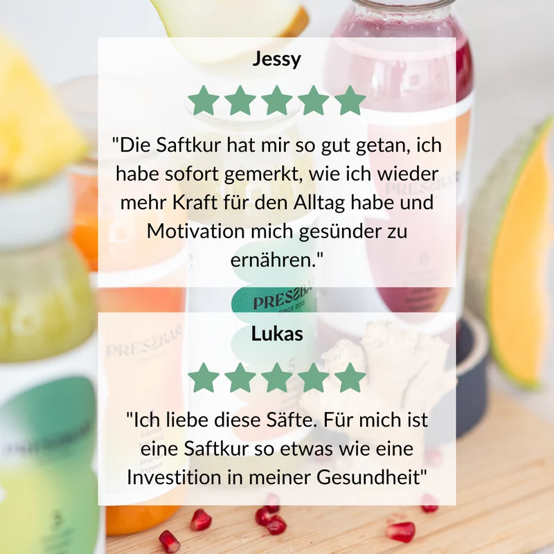 Bio Bergblut x PRESSBAR Saftkur 7 Tage