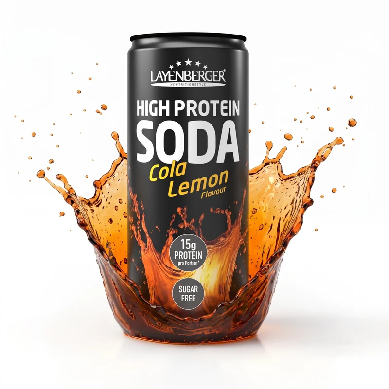 HIGH PROTEIN SODA Cola-Lemon 12er Tray