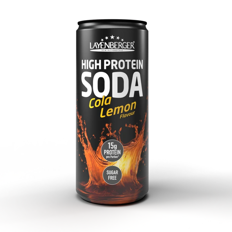 HIGH PROTEIN SODA Cola-Lemon 12er Tray