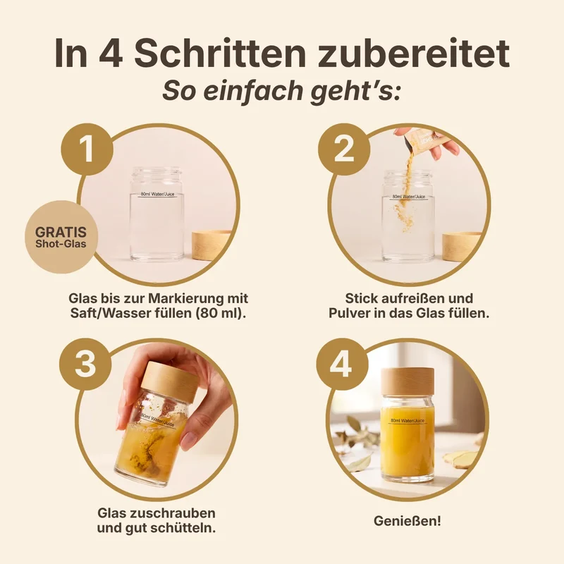 Ingwer Shot Probierpaket