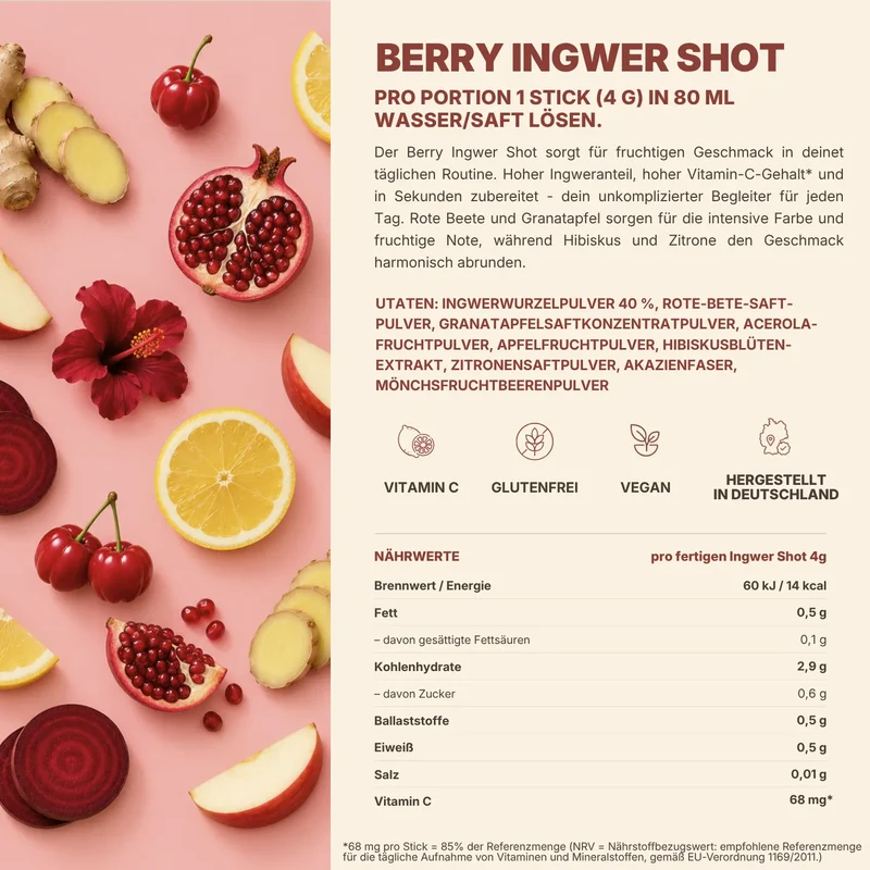 Berry Ingwer Shot