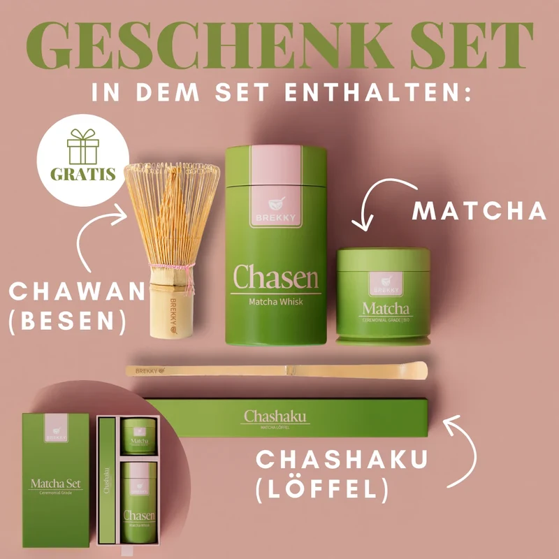 BIO Matcha Premium Geschenkset - Ceremonial Grade