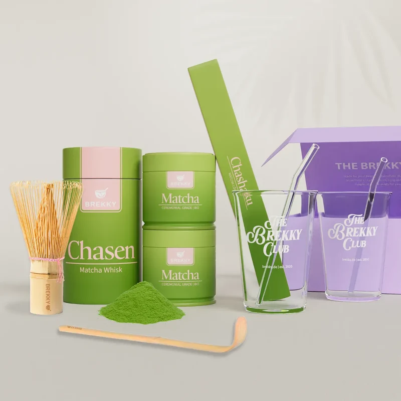 BIO Matcha Probierpaket - Starter Set mit GRATIS Gläsern