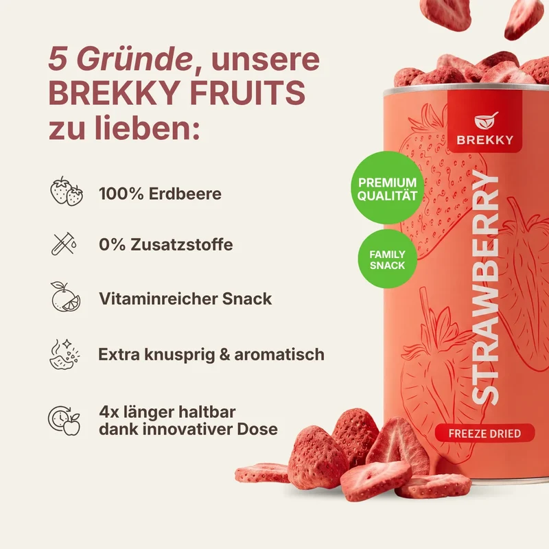 Gefriergetrocknete Erdbeeren