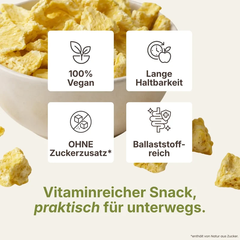 Gefriergetrocknete Ananas