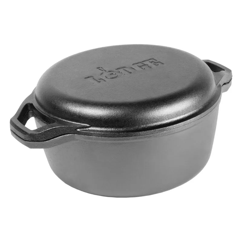 Juego de cacerola con tapa grill multifunción de hierro Lodge