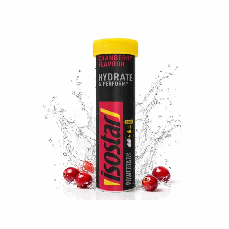 Isostar Powertabs Hydrate & Perform Cranberry 6er Karton
