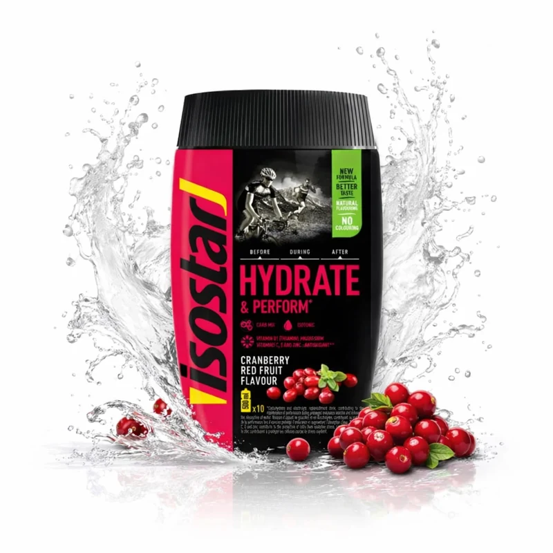 Isostar Hydrate & Perform Cranberry Red Fruit 6er Karton