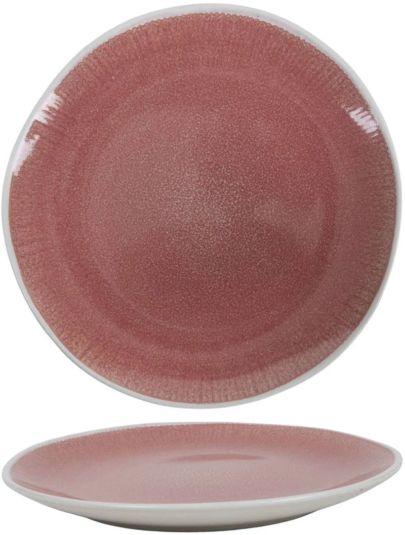Cookinglife Geschirrset Nola Rosa 18-teilig / 6 Personen - 6 Speiseteller, 6 Frühstücksteller und 6 Schalen