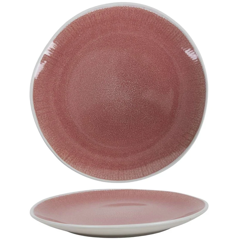 Cookinglife Geschirrset Nola Rosa 18-teilig / 6 Personen - 6 Speiseteller, 6 Frühstücksteller und 6 Schalen