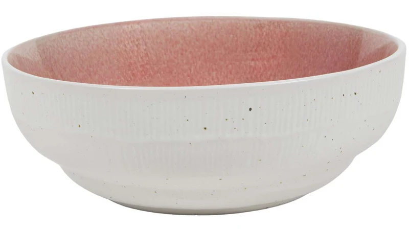 Cookinglife Geschirrset Nola Rosa 18-teilig / 6 Personen - 6 Speiseteller, 6 Frühstücksteller und 6 Schalen