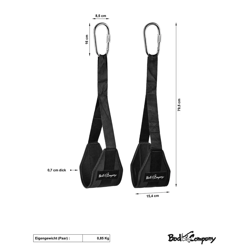 Bauchschlaufen aus Nylon für das Eigengewichtstraining