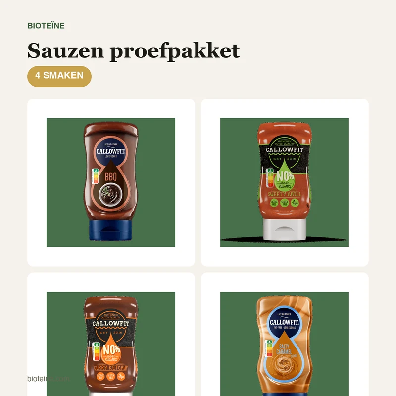 Sauzen proefpakket - 4 smaken
