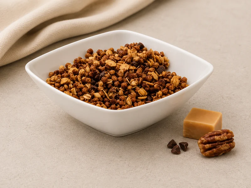 Muesli chocolade caramel pecan proteïne