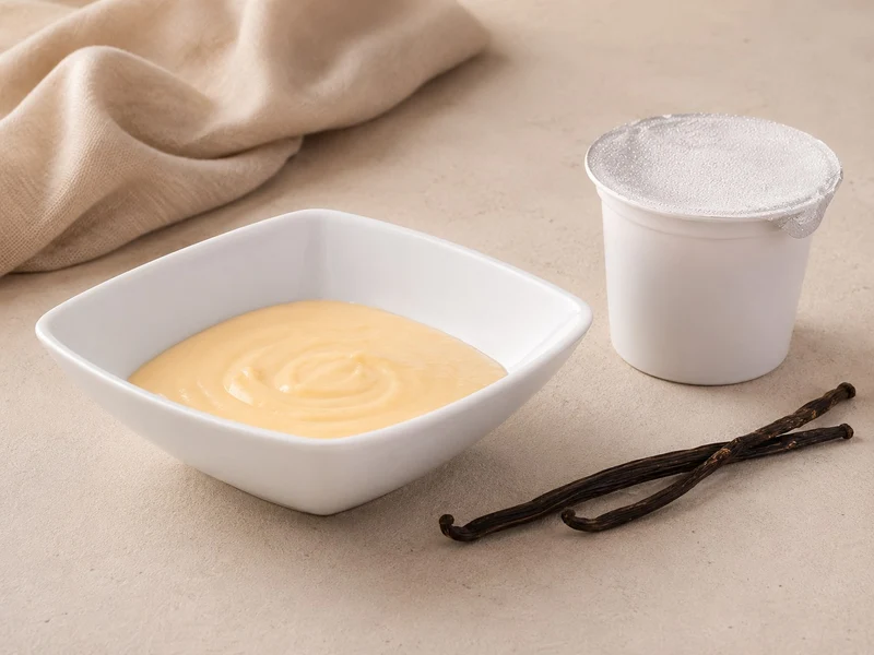 Vanille pudding bakje kant en klaar