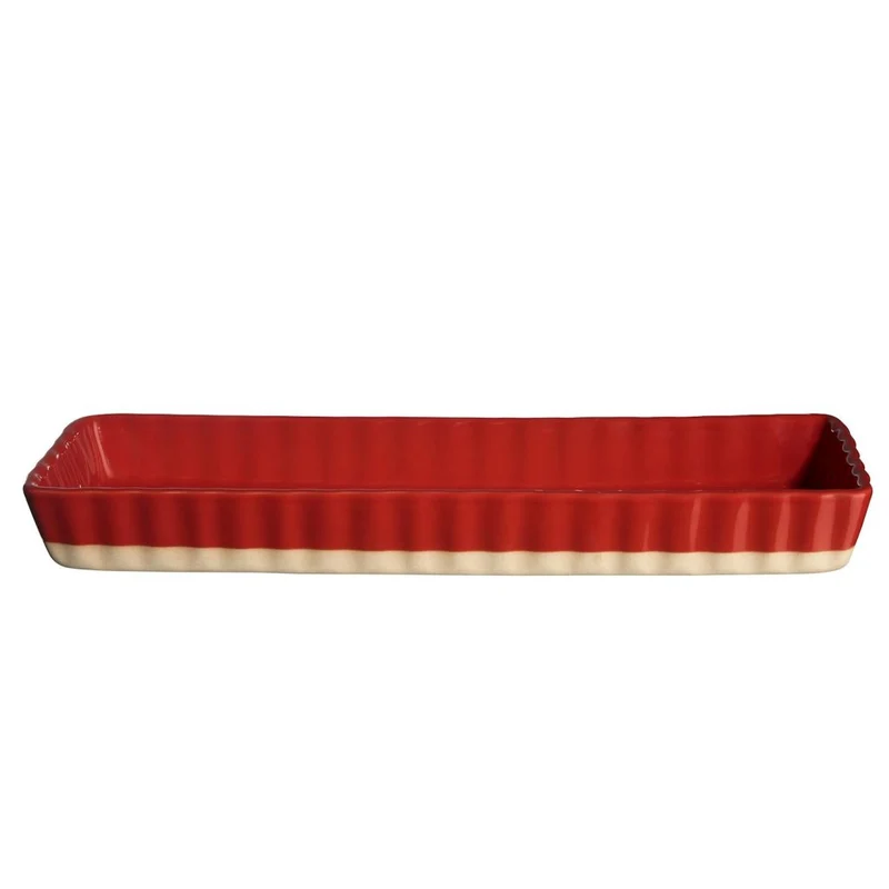 ASA Selection "grande" Auflaufform wellig schmal, rot