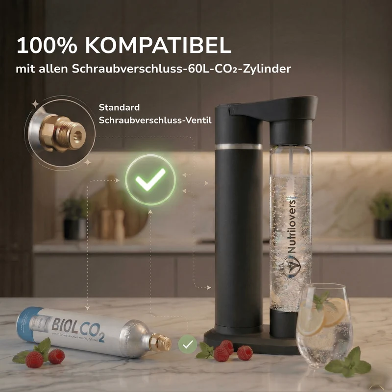 NUTRI-STREAM Wassersprudler mit Extra Flaschen - Wähle dein Bundle!
