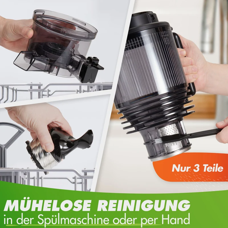 Slow Juicer NUTRI-PRESS MAX+ (B) Ganze Früchte entsaften - 150mm