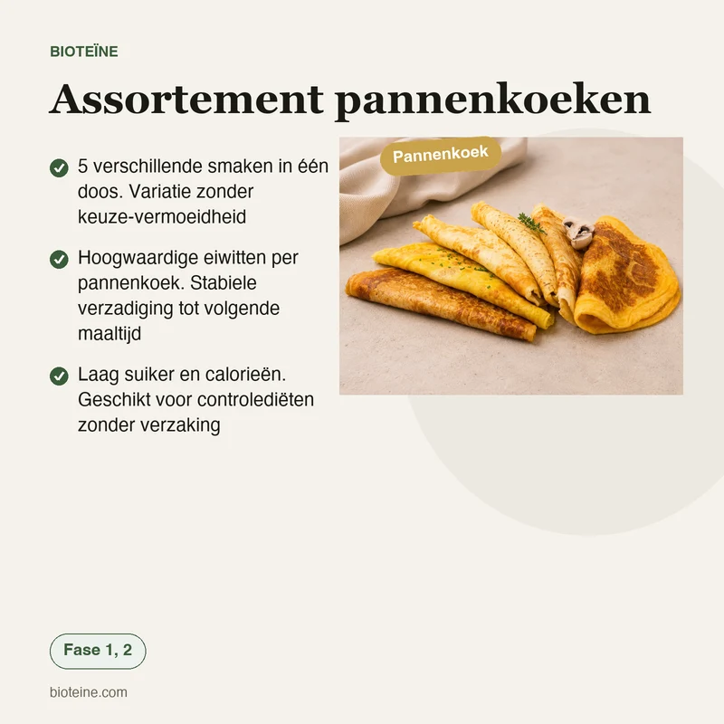 Assortement pannenkoeken