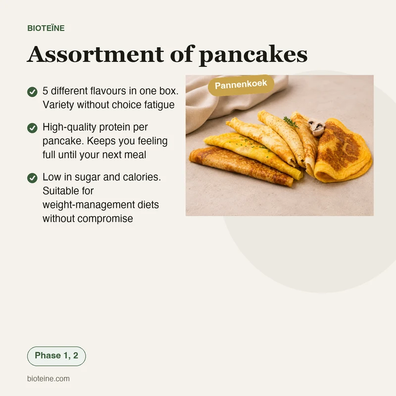 Assortement pannenkoeken