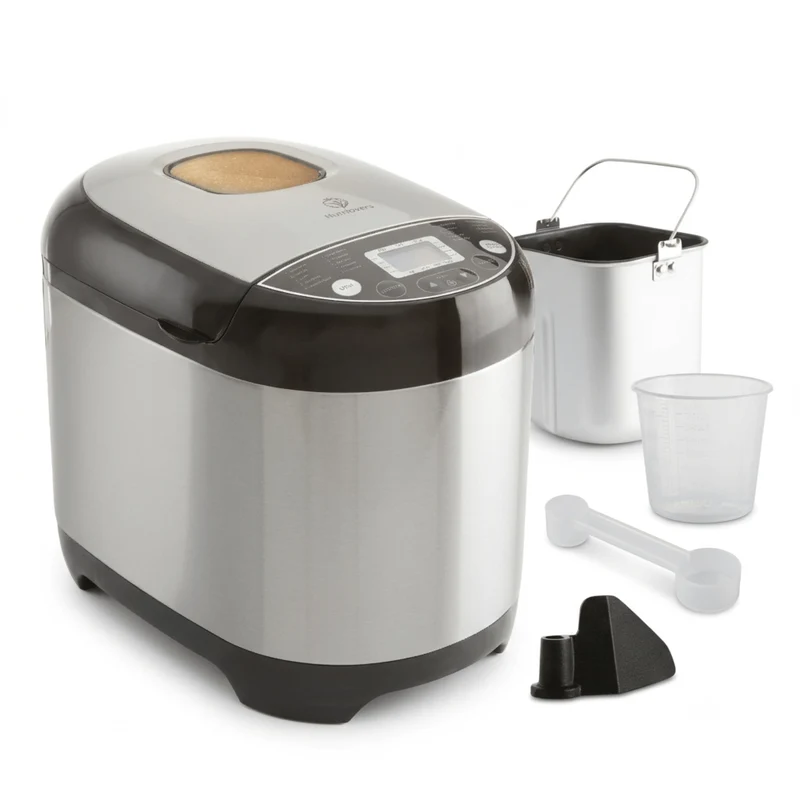 Brotbackautomat NUTRI-BREAD-MAKER Edelstahl, 19 Programme, 3 Brotgrößen