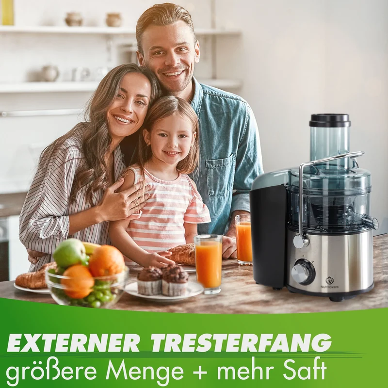 QUICK-JUICER MAX (B) Zentrifugal-Entsafter mit XXL-Einwurf