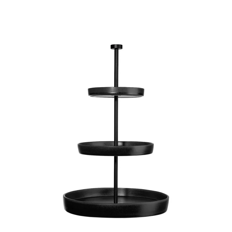 ASA Selection "grande" Etagere 3-stufig black iron