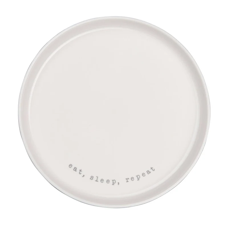 ASA Selection "hey!" Dessertteller "eat, sleep, repeat"