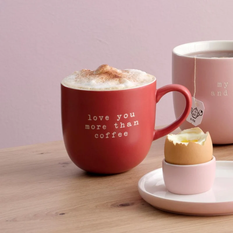 ASA Selection "hey!" Henkelbecher "love you more than coffee"