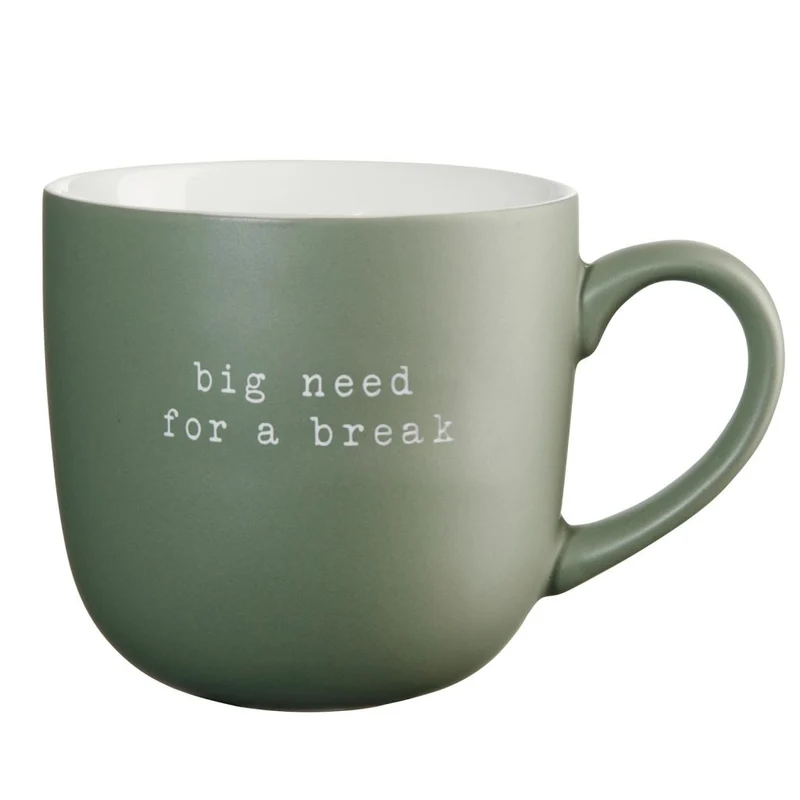 ASA Selection "hey!" Henkelbecher groß "big need for a break"