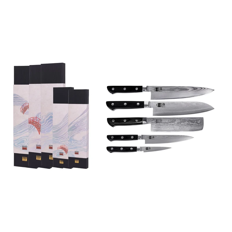 KOTAI Hashi Damascus complete set 5 messen