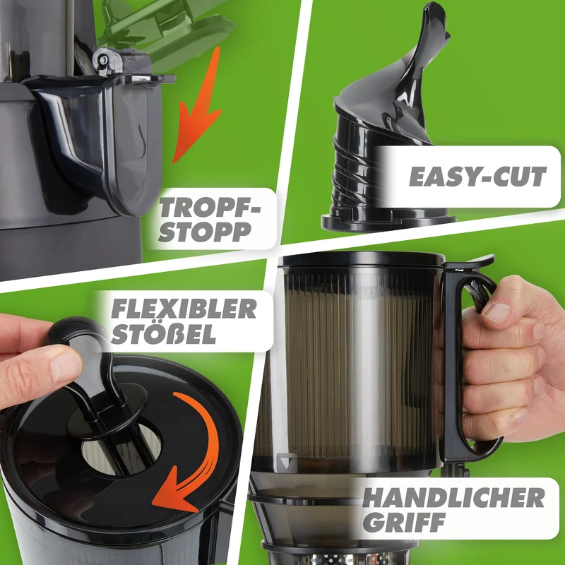 Slow Juicer NUTRI-PRESS MAX Ganze Früchte entsaften - 135mm, BPA-frei