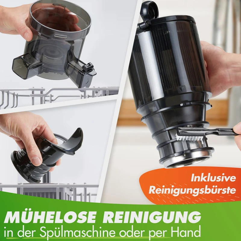 Slow Juicer NUTRI-PRESS MAX Ganze Früchte entsaften - 135mm, BPA-frei
