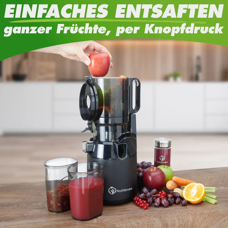 Slow Juicer NUTRI-PRESS MAX Ganze Früchte entsaften - 135mm, BPA-frei