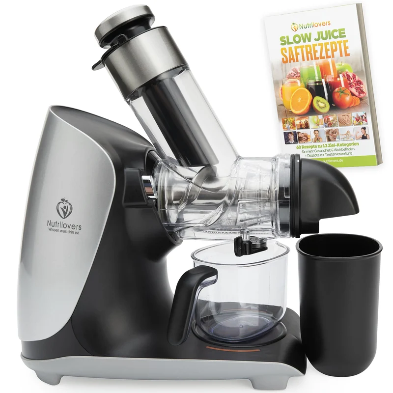 GREEN-PRESS MAX EDELSTAHL (B) Entsafter Slow Juicer mit Edelstahl-Pressschnecke