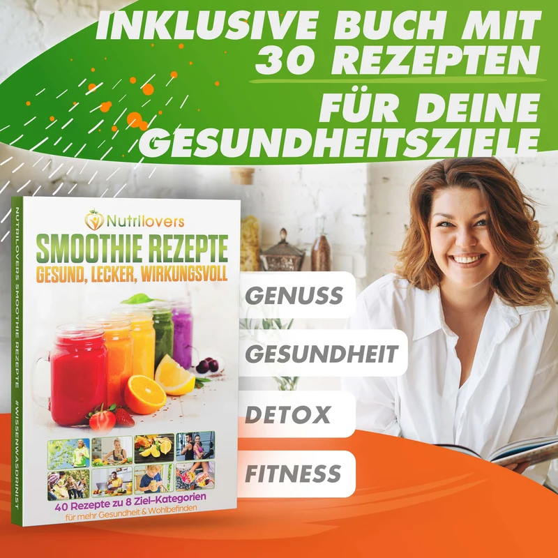 Hochleistungsmixer NUTRI-BLENDER MAX Standmixer [2000W] -100% BPA-frei
