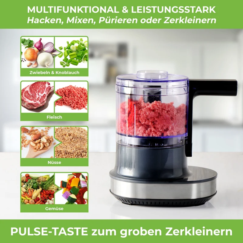 Zerkleinerer NUTRI-CHOPPER 4D mit AUTO-BLADE Funktion 100% BPA-frei