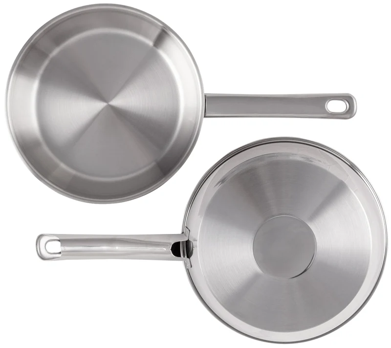 Cookinglife Bratpfanne Superior Edelstahl Ø 24 cm – geeignet für alle Wärmequellen – ohne Antihaftbeschichtung