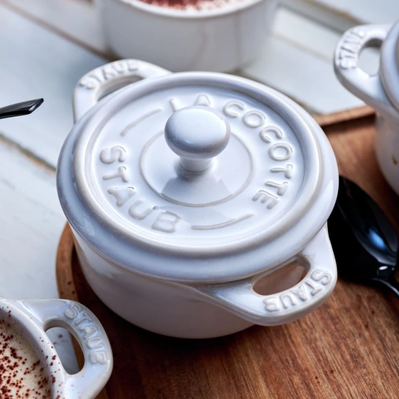 Set de 4 mini cocottes cerámicas Staub