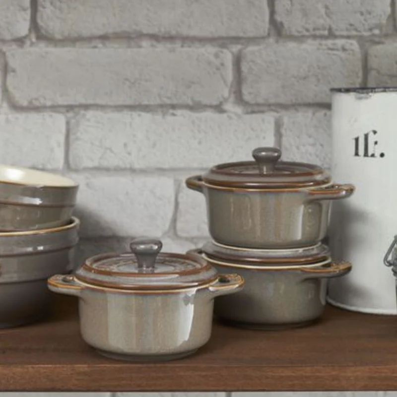 Set de 4 mini cocottes cerámicas Staub