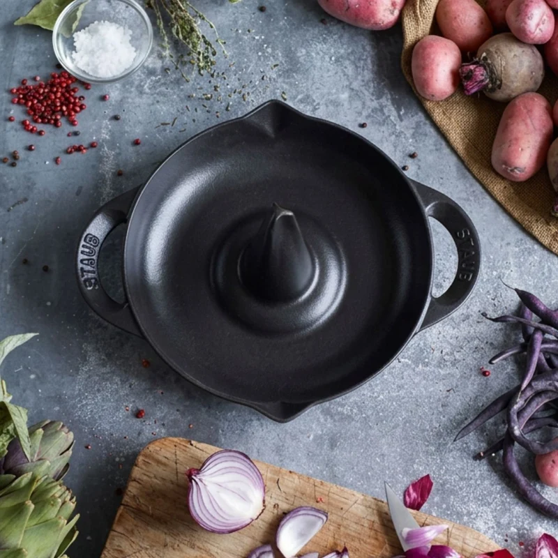 Asador de pollos de hierro fundido Staub