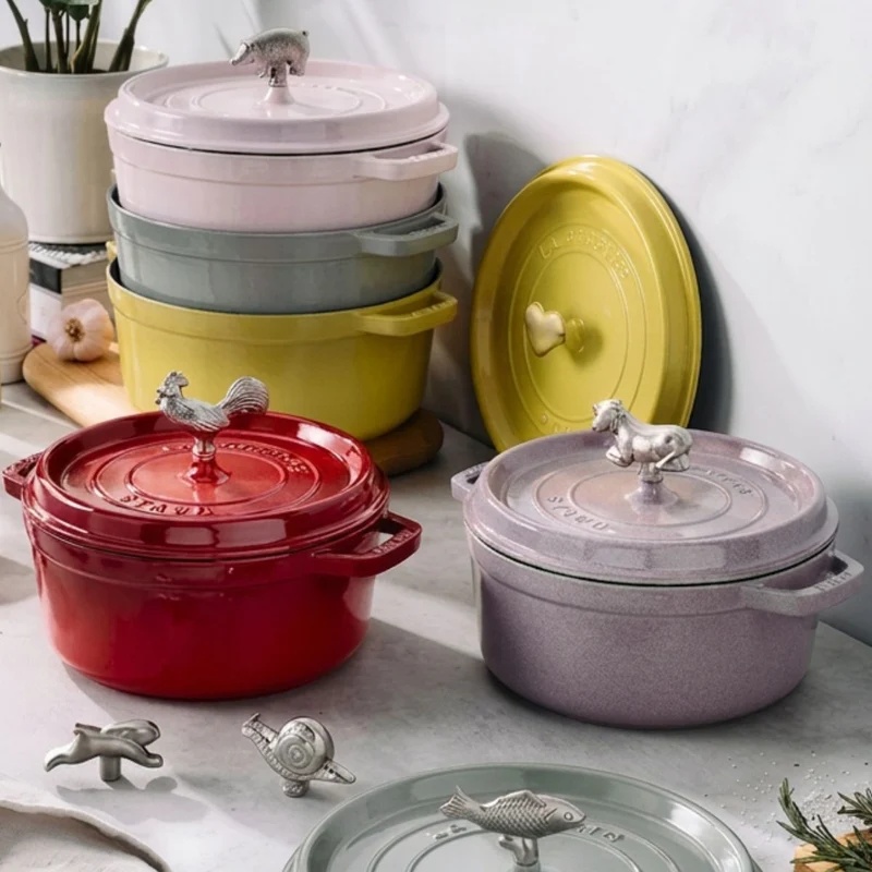 Pomo de acero inoxidable para cocotte Staub