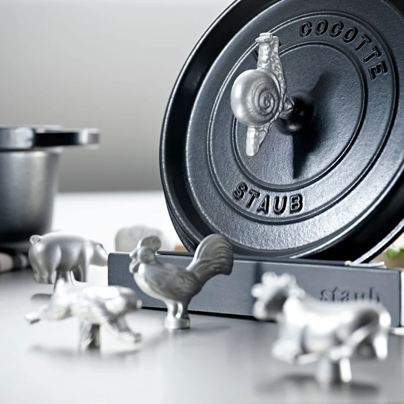 Pomo de acero inoxidable para cocotte Staub