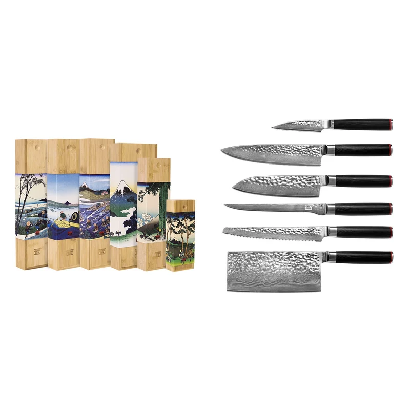 KOTAI Pakka Damascus complete set 6 messen