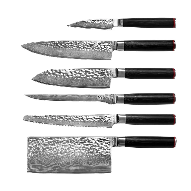 KOTAI Pakka Damascus complete set 6 messen