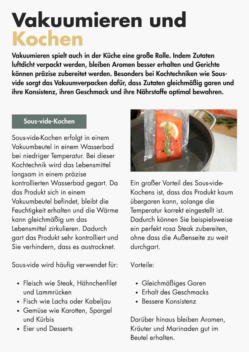 Alles, was Sie über das Vakuumieren wissen müssen