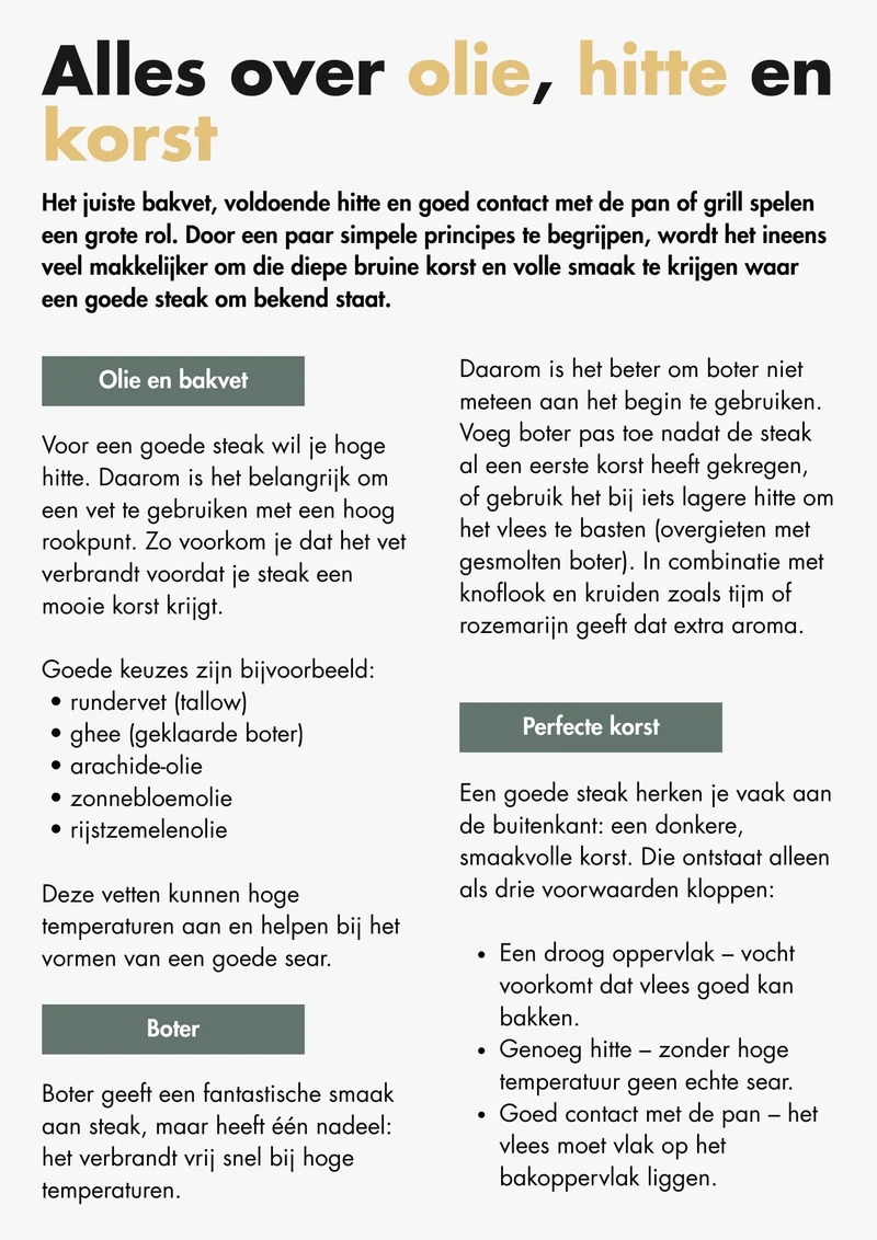 De perfecte steak