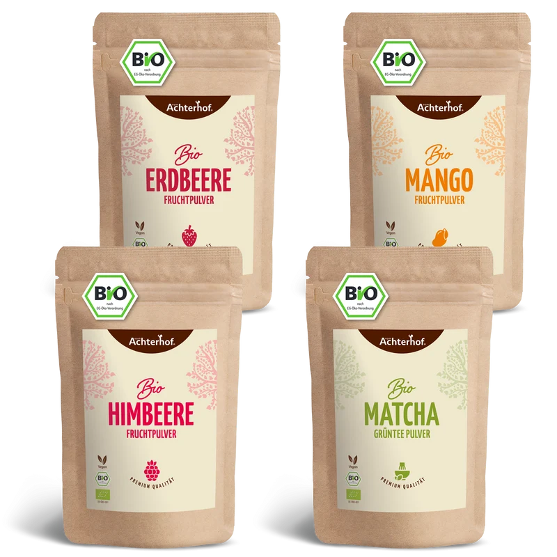 Bio Matcha Fruchtpulver Set