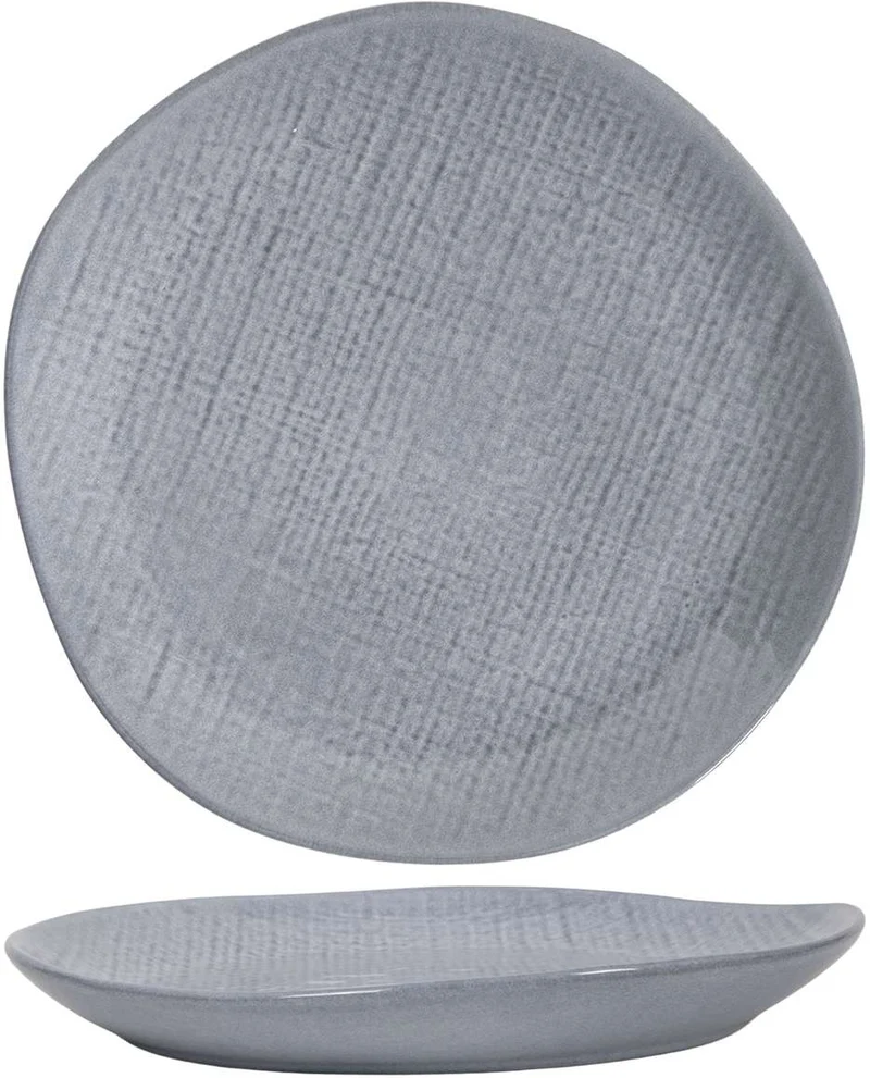 Cookinglife Geschirrset Linen Grey 18-teilig / 6 Personen - 6 Speiseteller, 6 Frühstücksteller und 6 Schalen